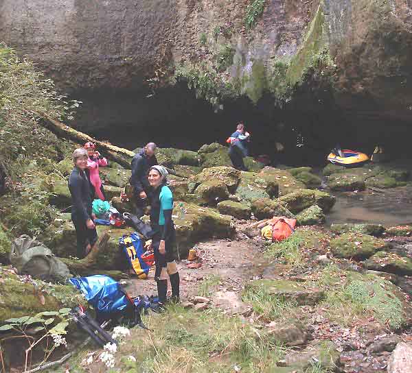 Upstream Snail Shell Cave Entrance - Tennessee 2004