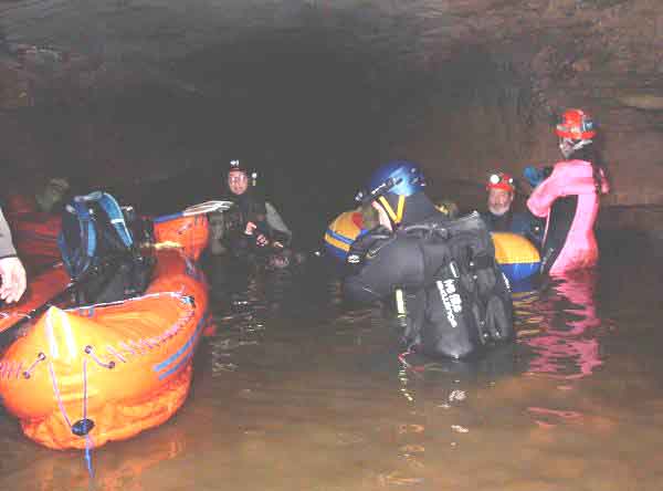 Return Flotilla at Snail Shell Cave - Tennessee September 2004