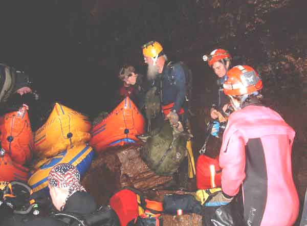 Kayak Parking Lot at Snail Shell Cave - Tennessee September 2004