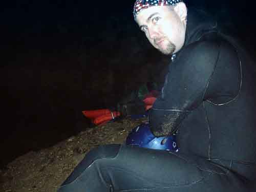 Mike in Snail Shell Cave - September 2004 - Tennessee