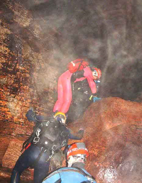 First little climb at Snail Shell Cave - Tennessee September 2004